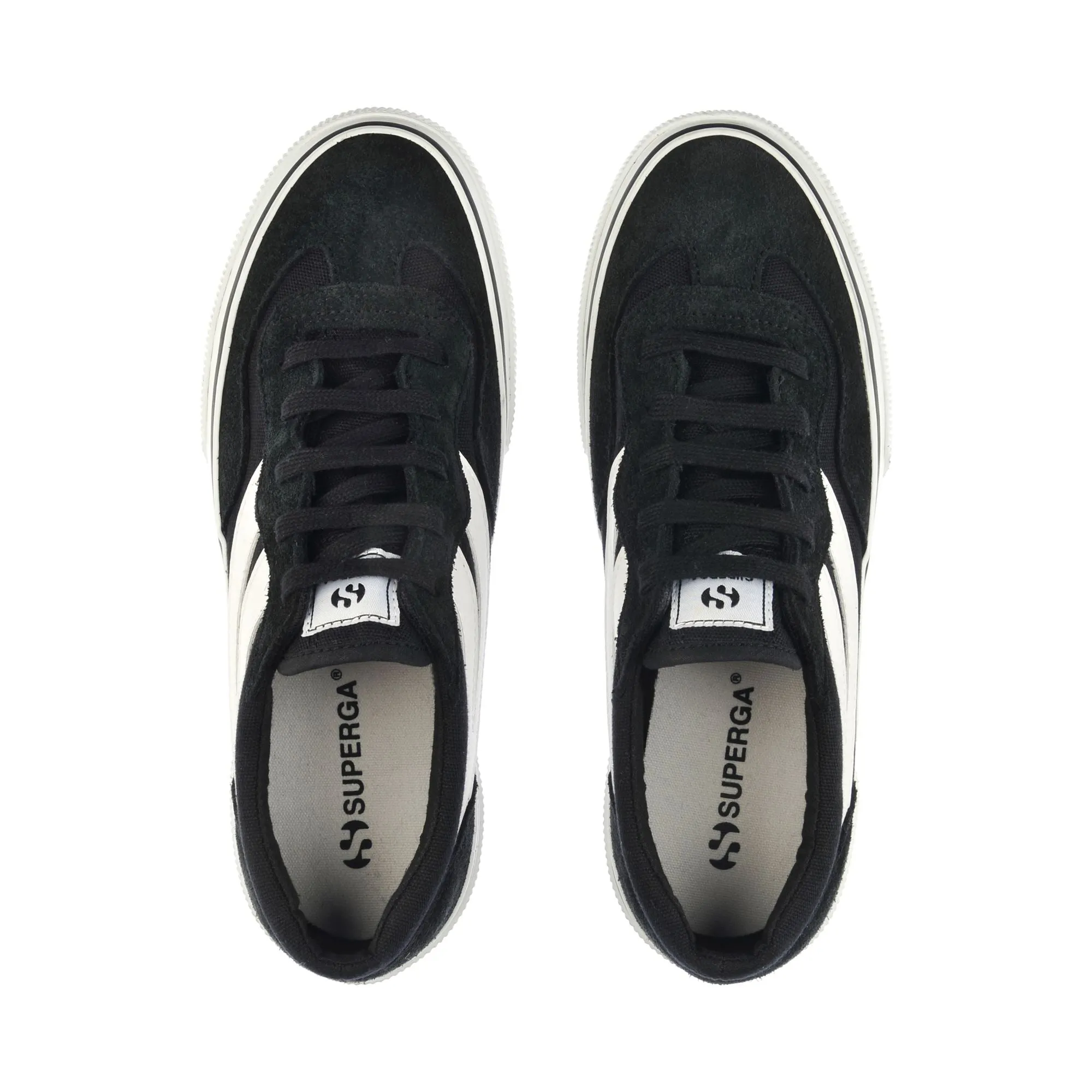 3041 REVOLLEY COLORBLOCK PLATFORM - Sneakers - Wedge - Woman - BLACK-WHITE