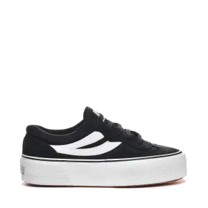 3041 REVOLLEY COLORBLOCK PLATFORM - Sneakers - Wedge - Woman - BLACK-WHITE