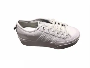 Adidas scarpa sneakers con zeppa da donna Nizza Platform FW0265 bianco