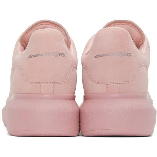 Alexander McQueen SSENSE Exclusive Pink Suede Oversized Sneakers