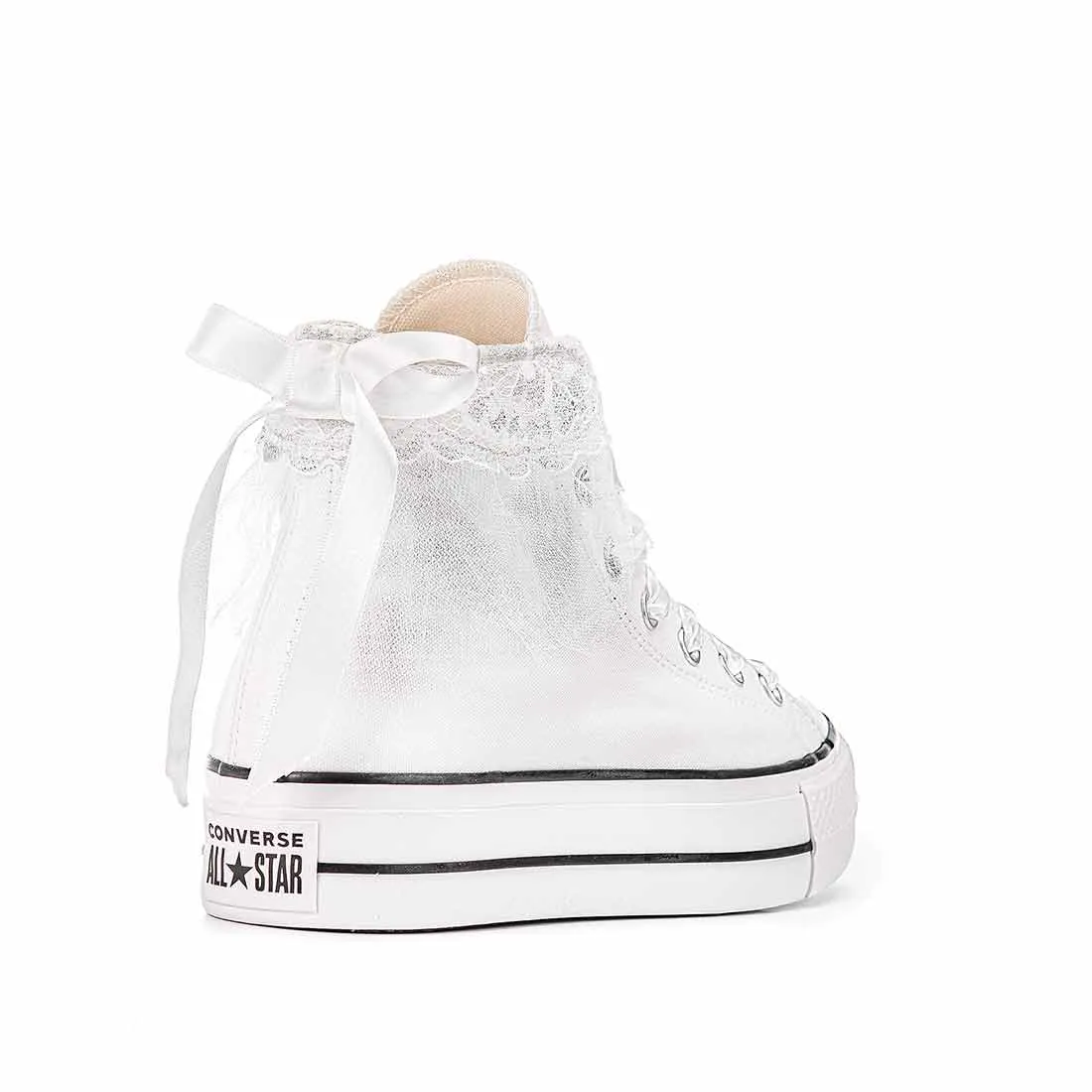 All Star Converse Bianche - Pizzo - Sposa