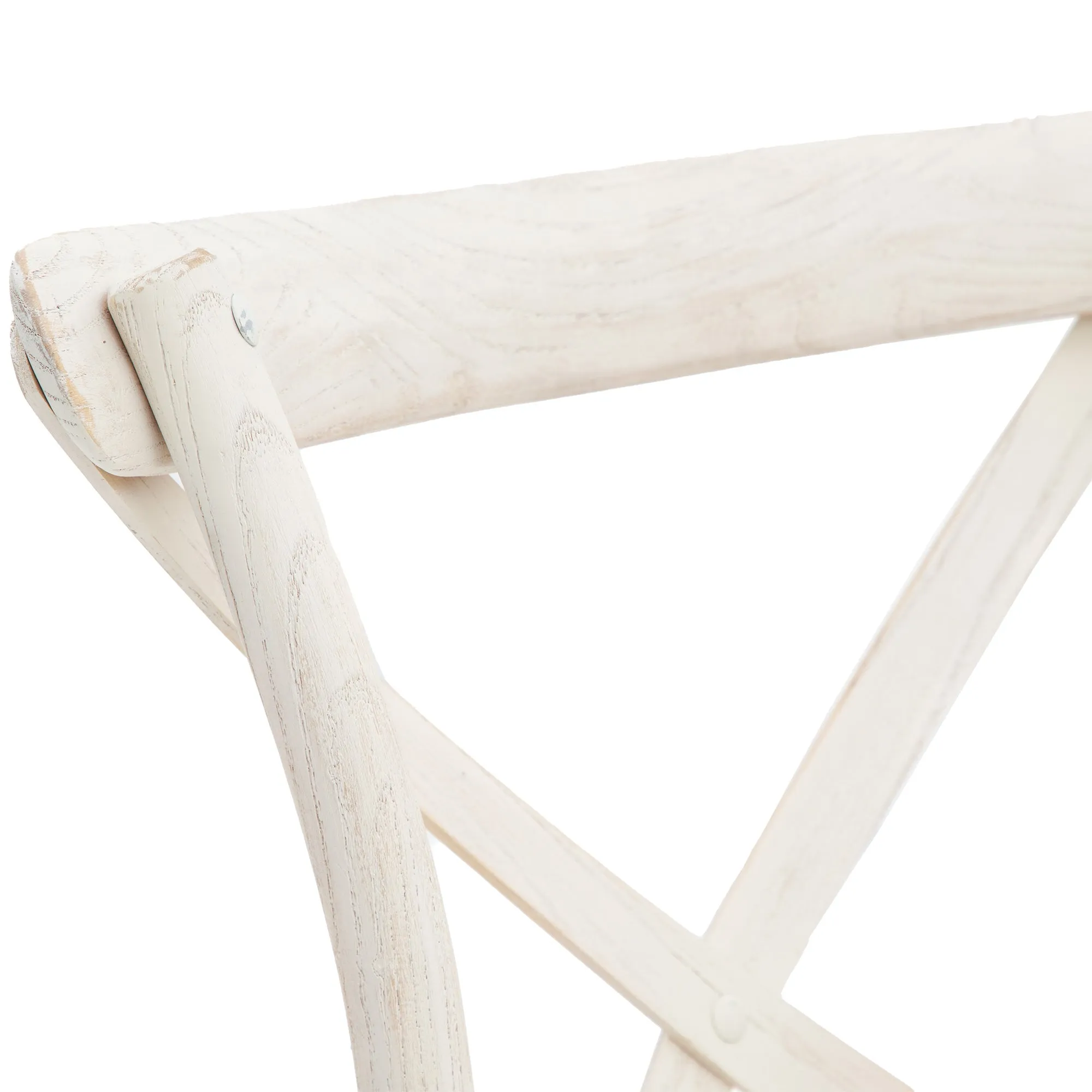Amos Cafe Chair White/Rattan (2pk)