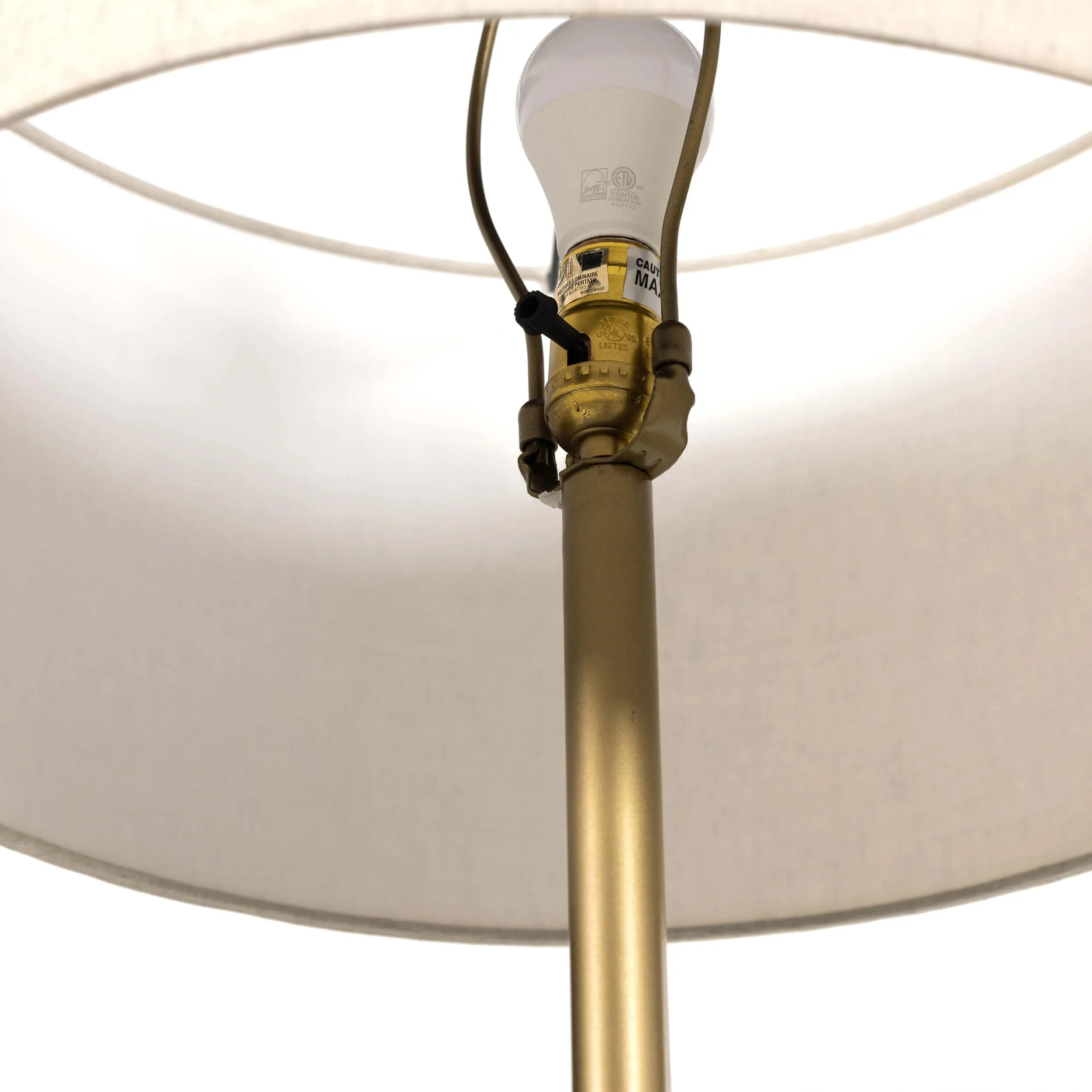Arc Floor Lamp, Antique Brass