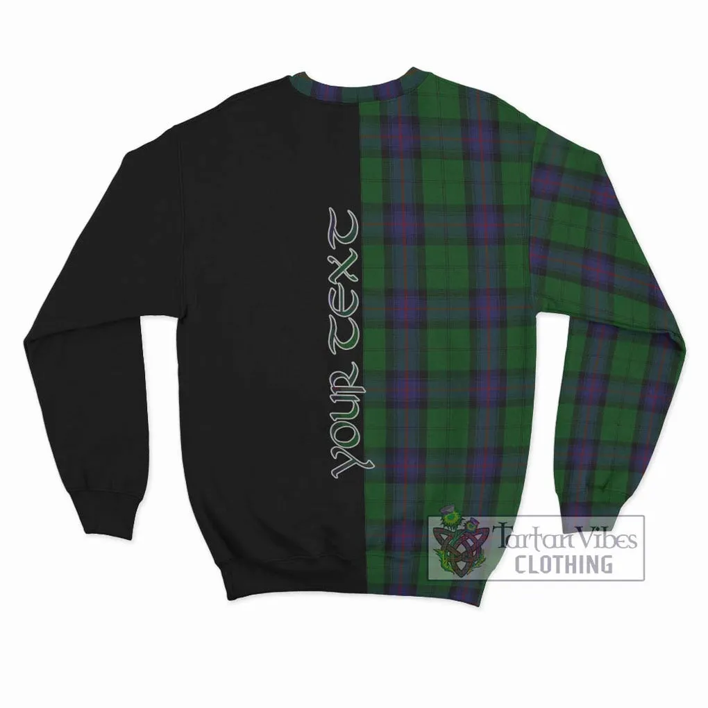 Armstrong Tartan Sweatshirt with Family Crest and Half Of Me Style