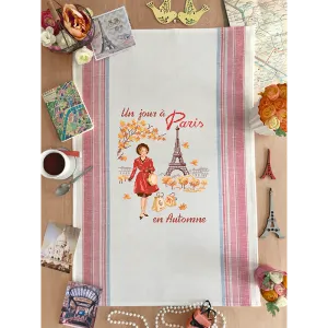 Autumn Day in Paris - Tea Towel