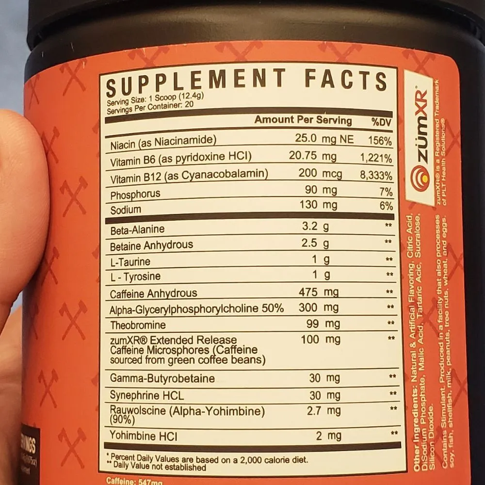 Axe & Sledge DBAP High Stim Preworkout 20 Servings