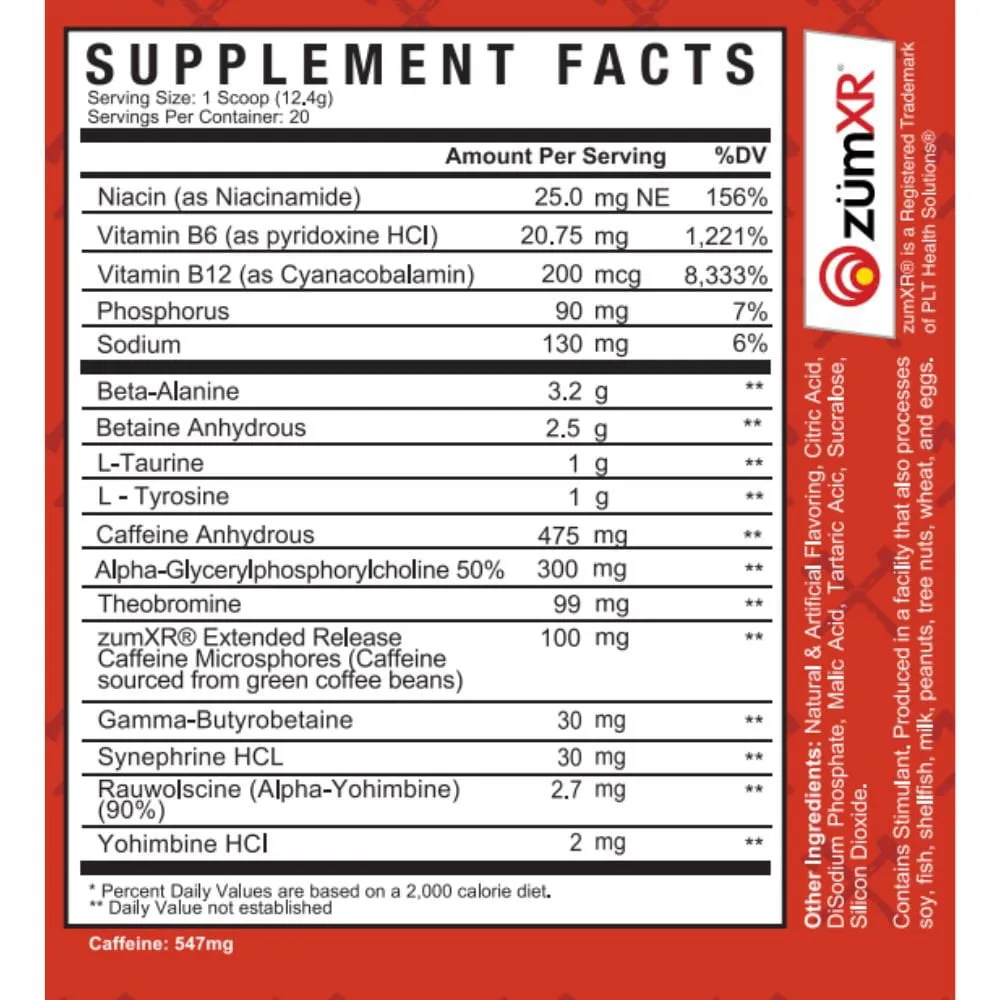 Axe & Sledge DBAP High Stim Preworkout 20 Servings