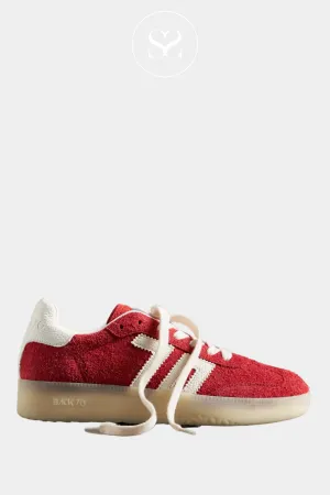 BACK 70 ART BOSTON RED SUEDE CHUNKY TRAINERS