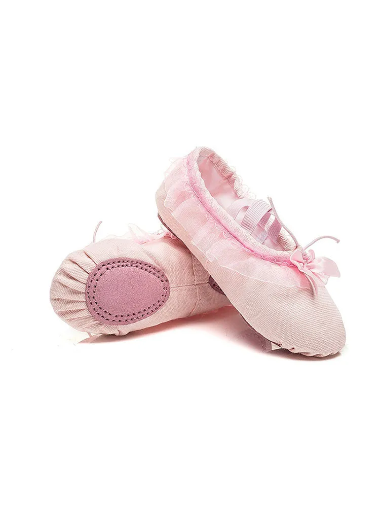 Ballet Shoes Bud Silk Bow Practice Dance Shoes