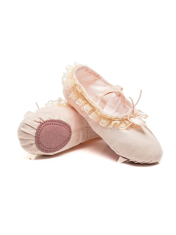 Ballet Shoes Bud Silk Bow Practice Dance Shoes