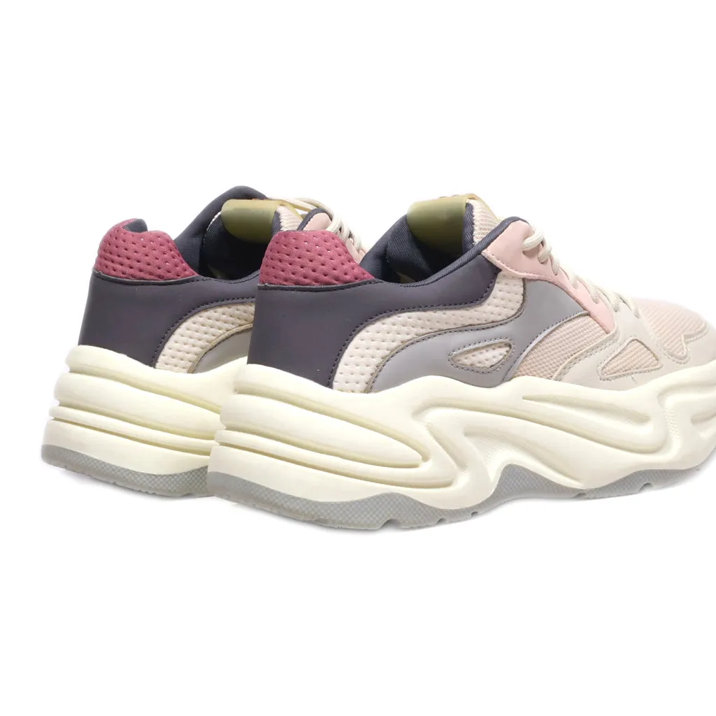 Bershka Chunky Design Sport Shoes Fabric Pink Colour For Women