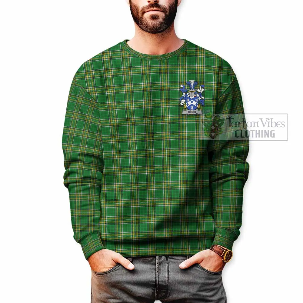 Birch Irish Clan Tartan Sweatshirt with Coat of Arms