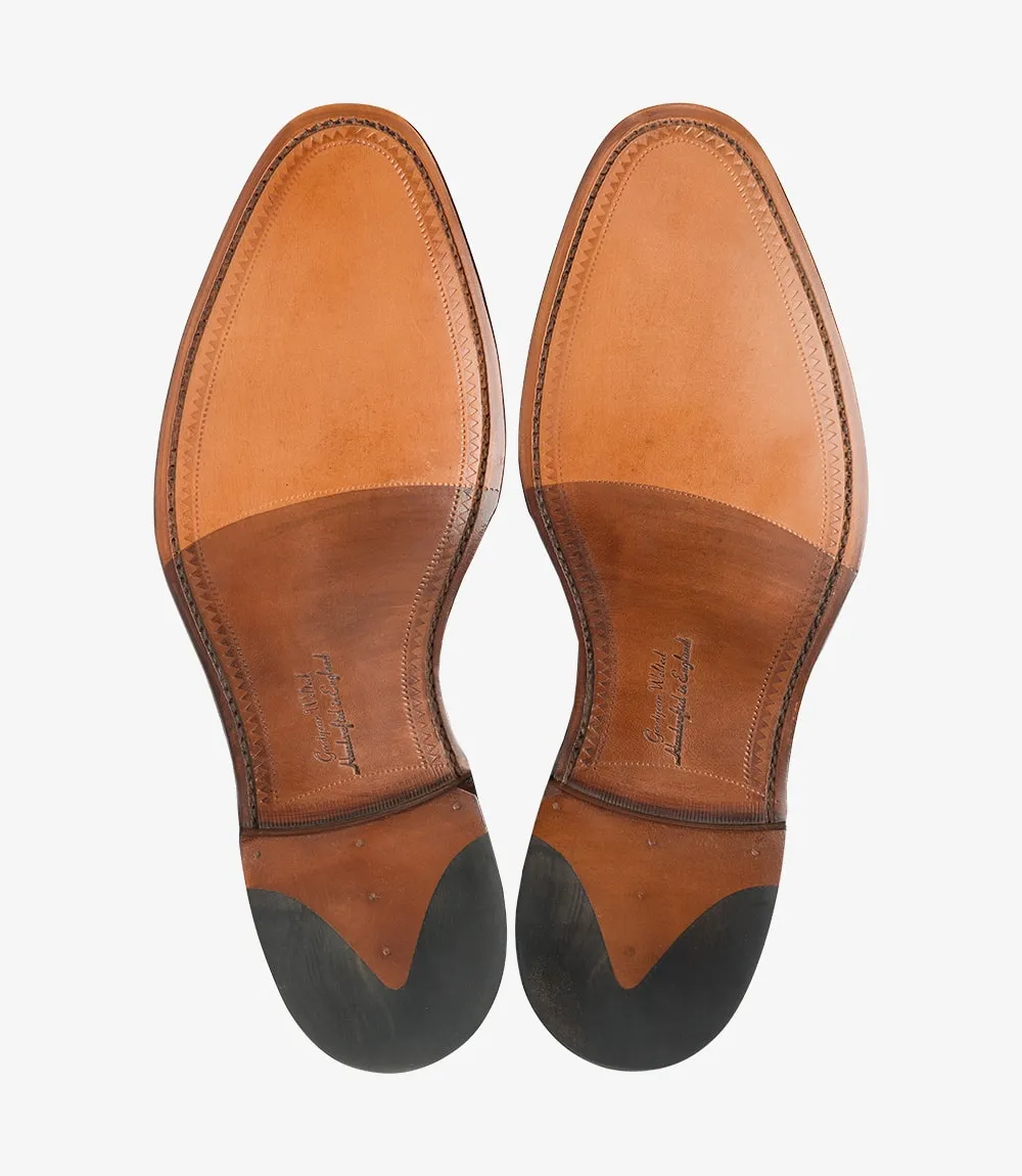 Black Aldwych Cap-toe Oxford Shoes