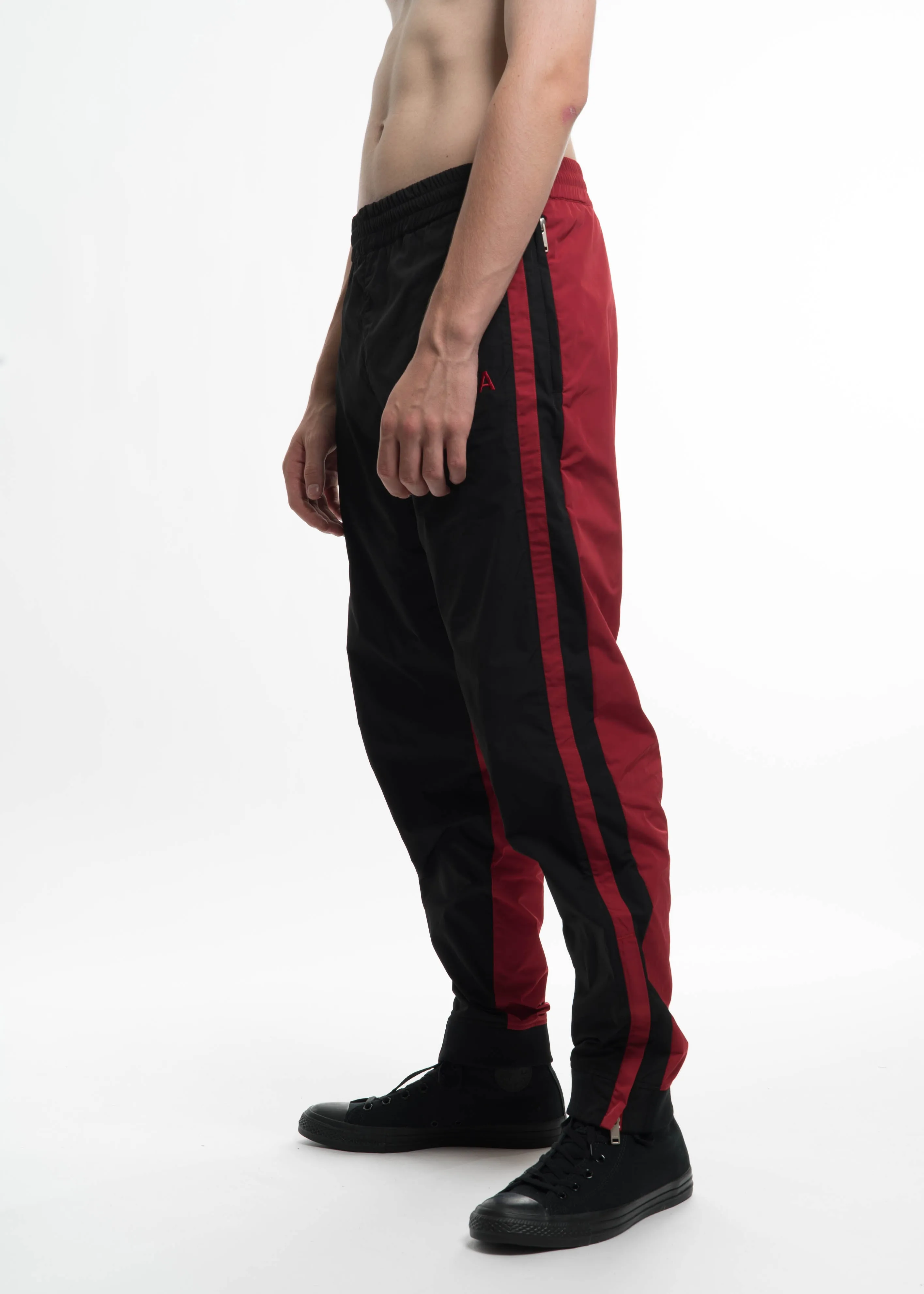 Black & Red Track Pants