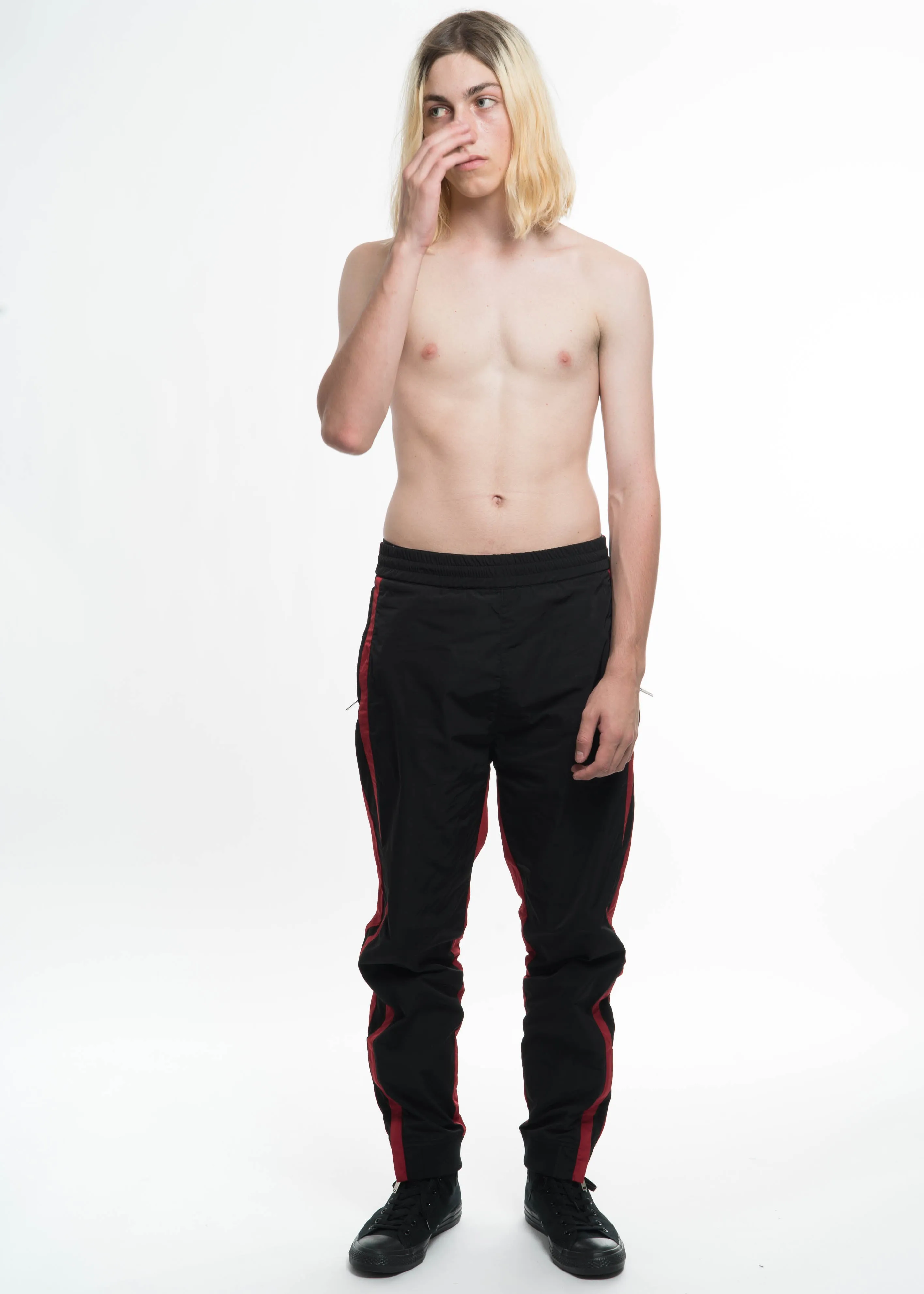 Black & Red Track Pants