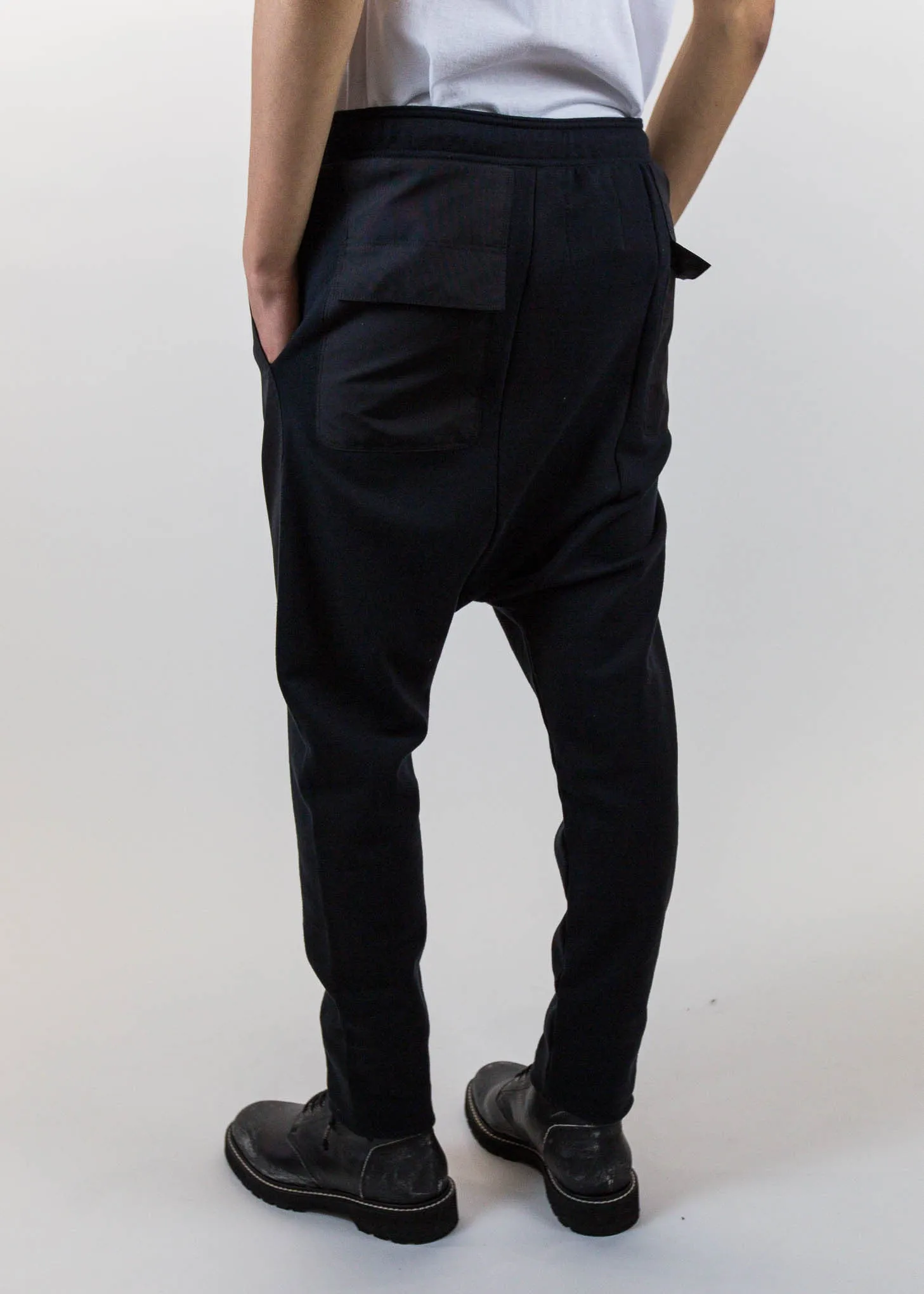 Black Cargo Drop Jog