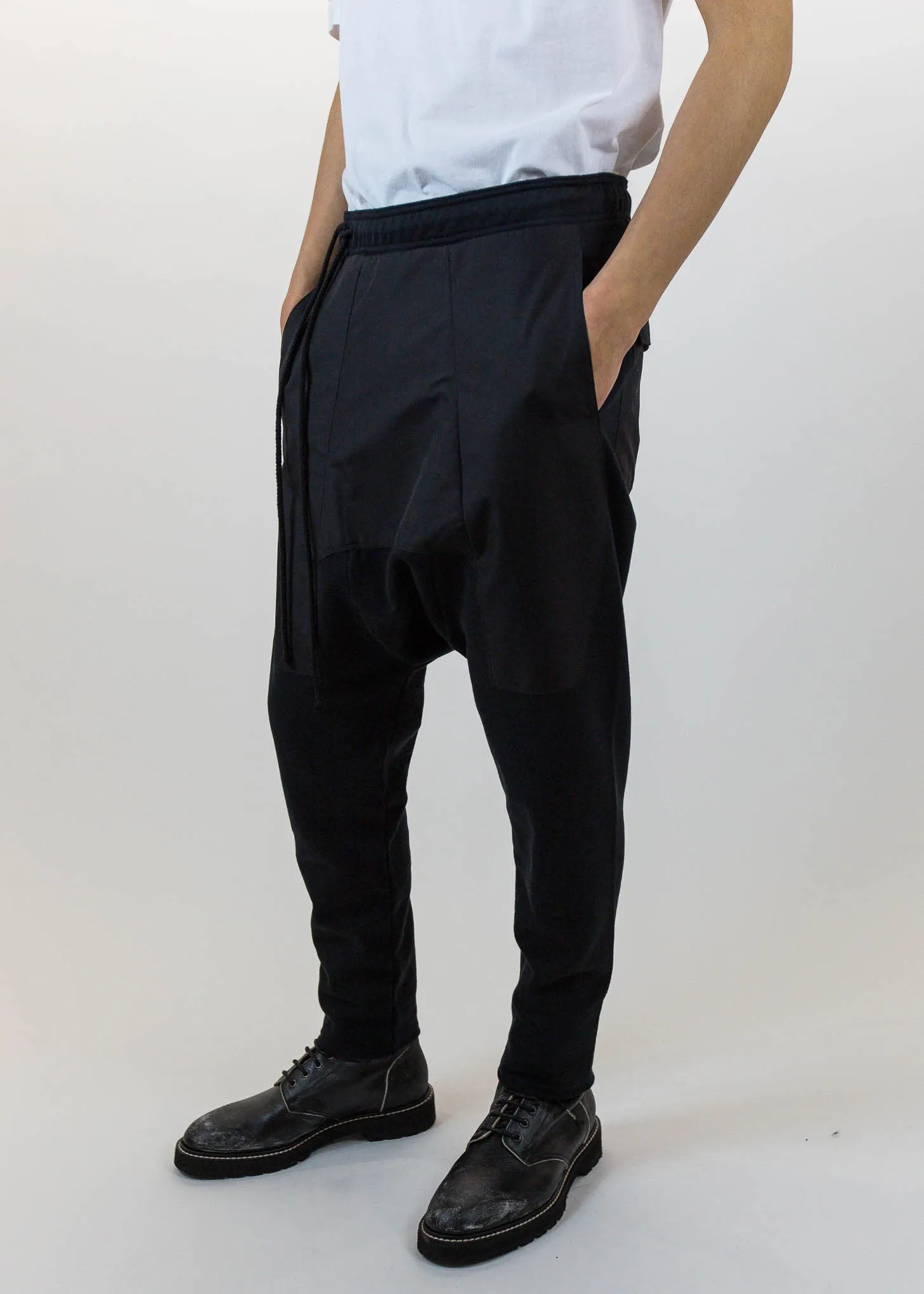 Black Cargo Drop Jog