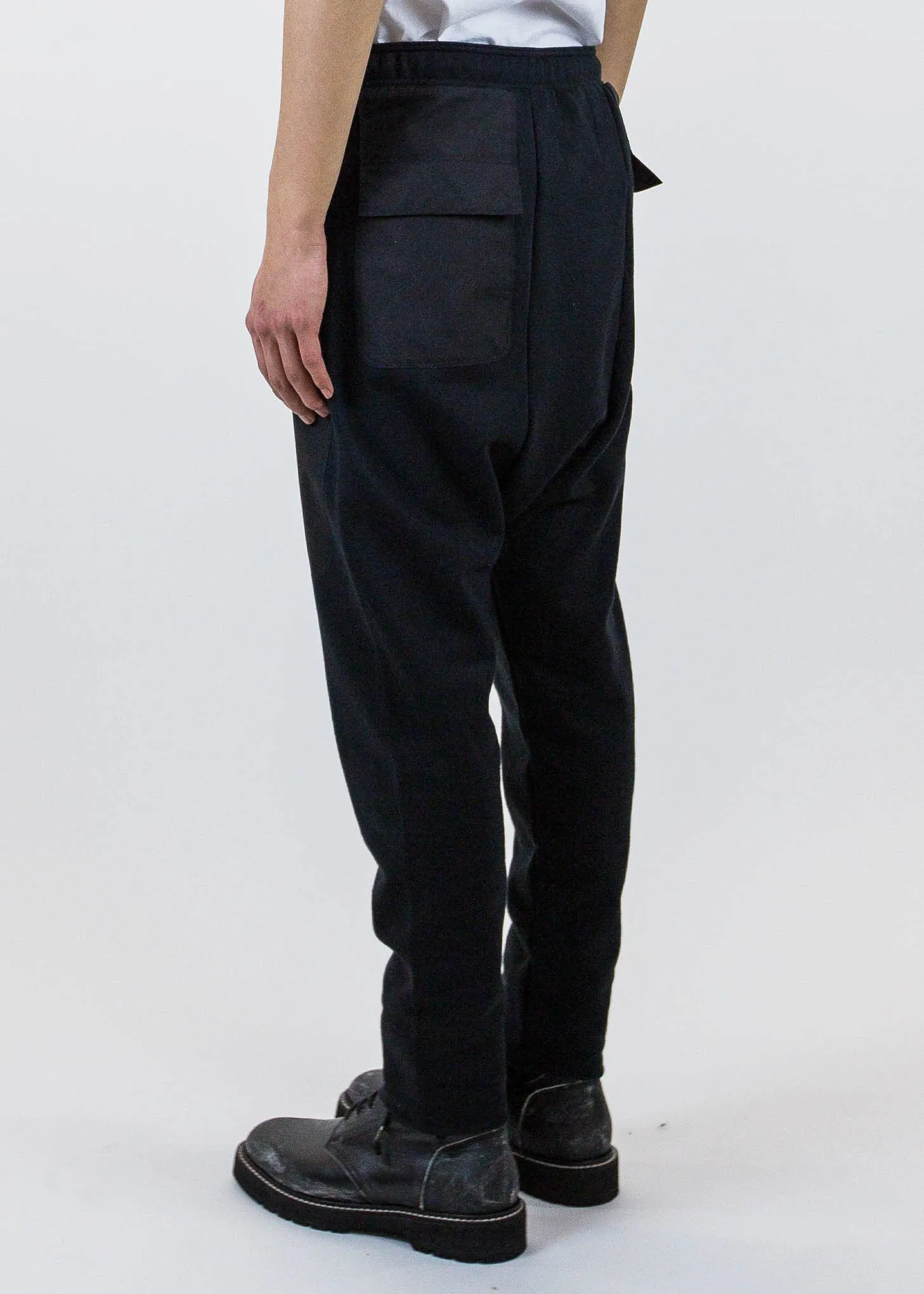 Black Cargo Drop Jog