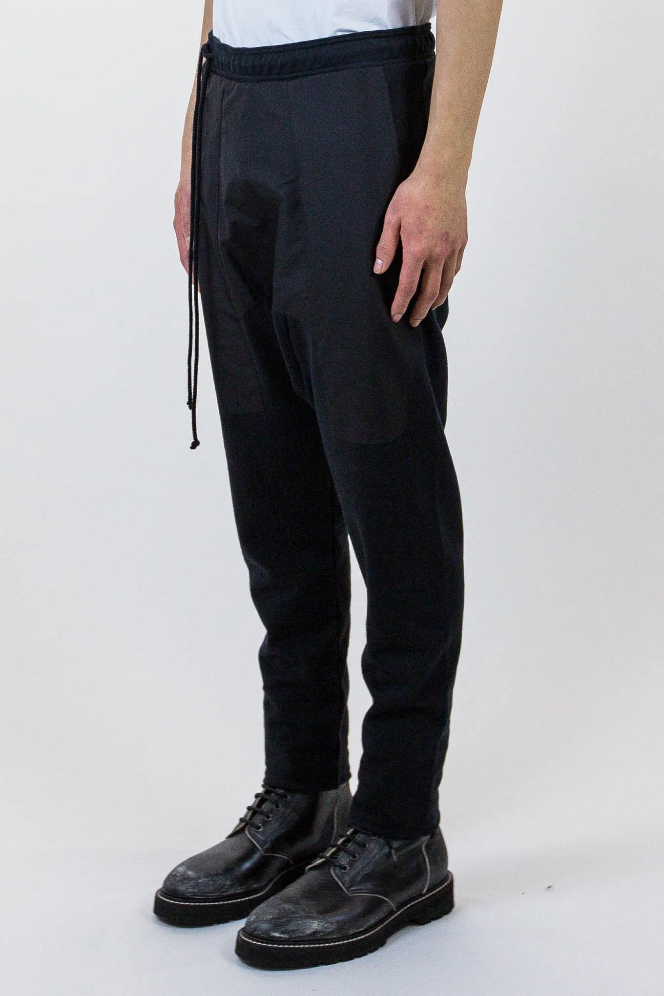 Black Cargo Drop Jog