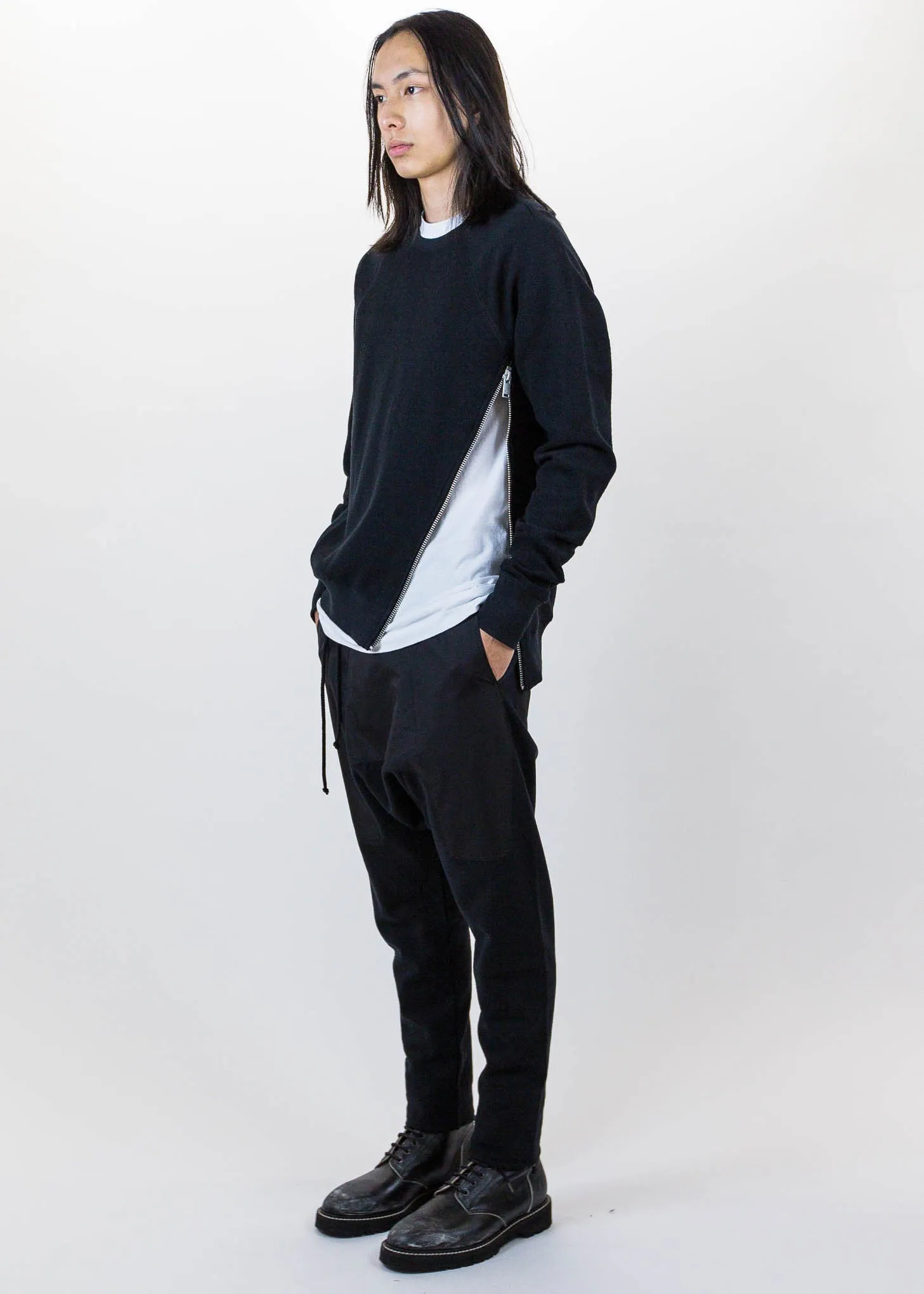 Black Cargo Drop Jog
