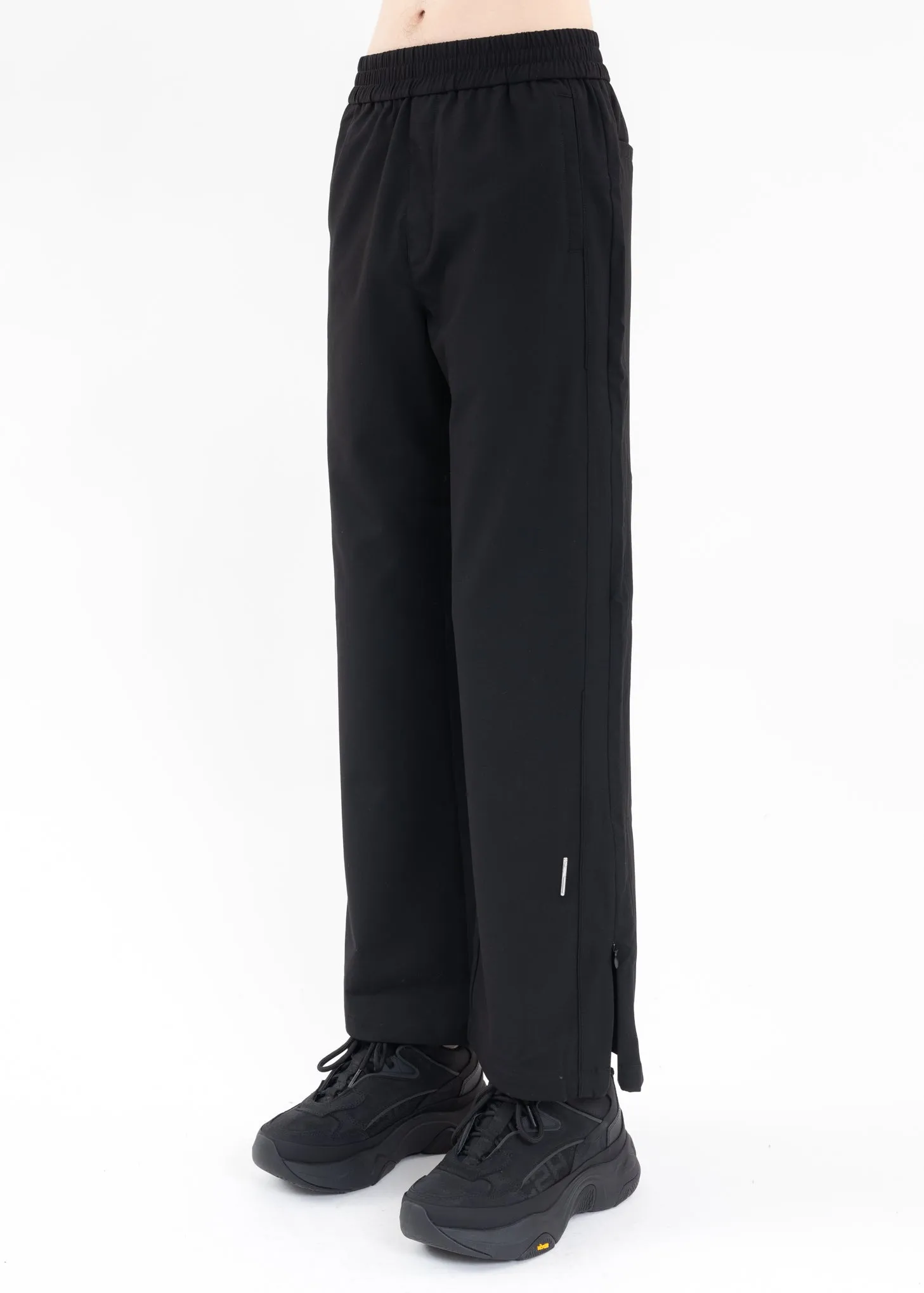 Black Streamline Panelled Tailored Track Pants