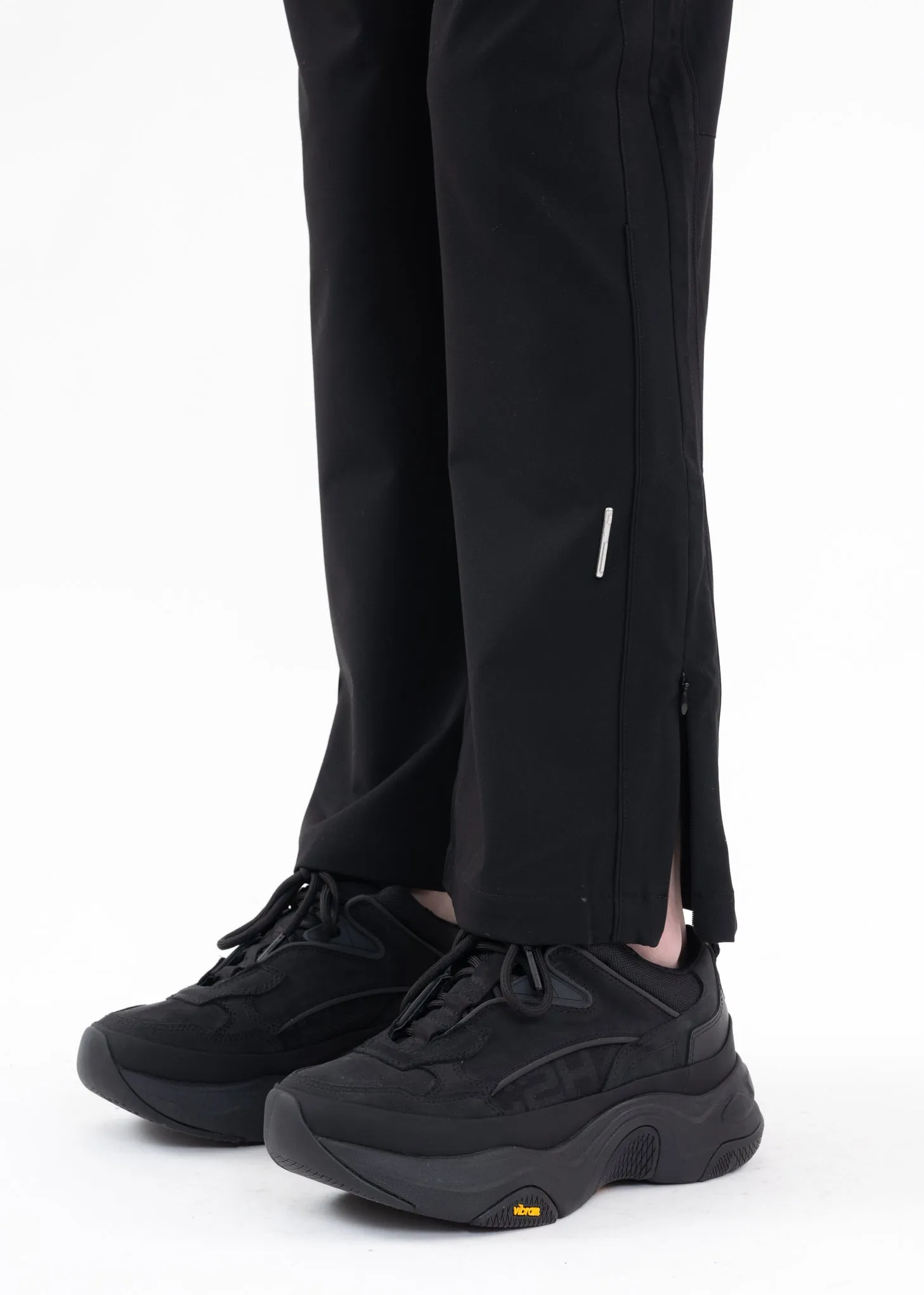 Black Streamline Panelled Tailored Track Pants