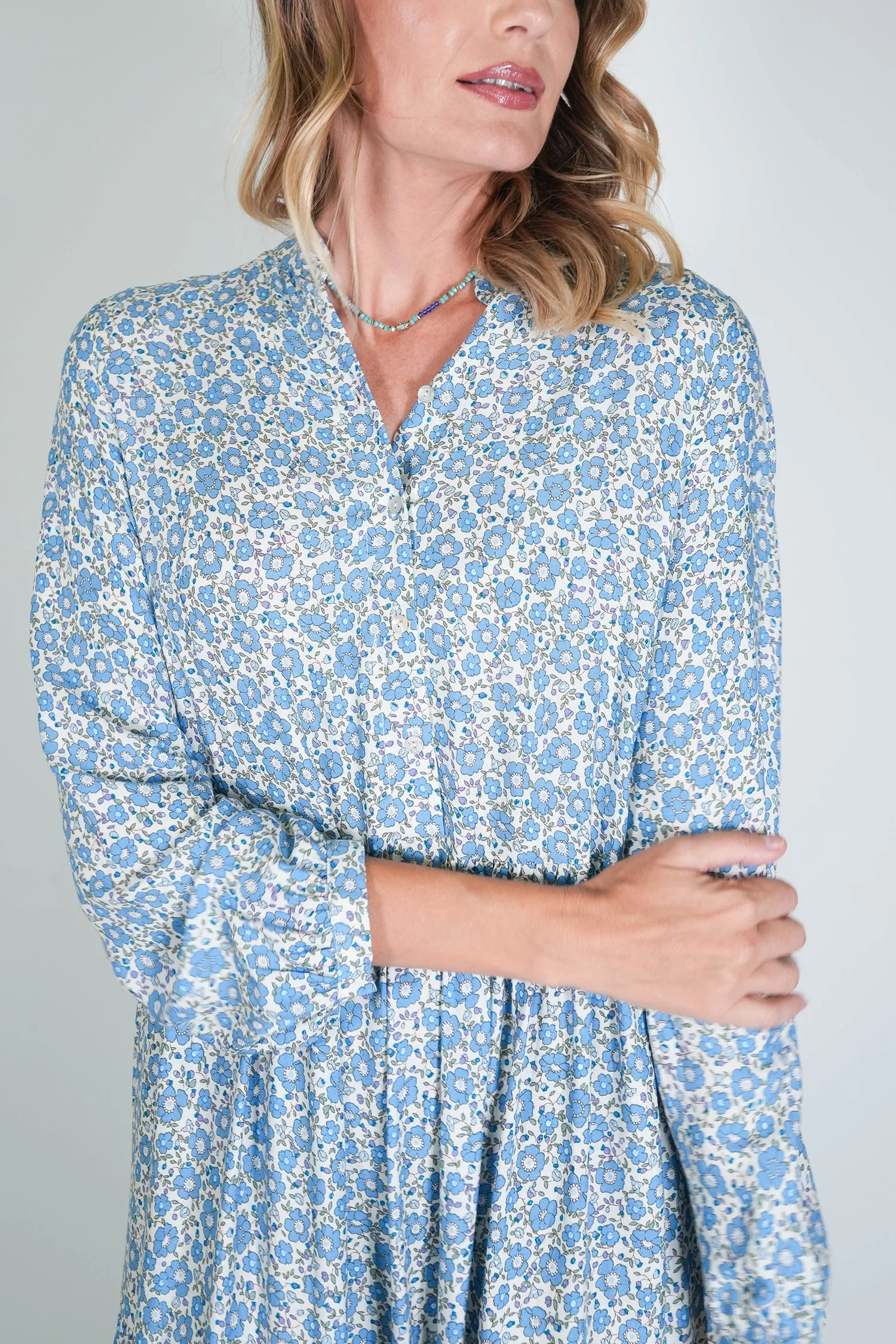 Blue Floral Annie Dress