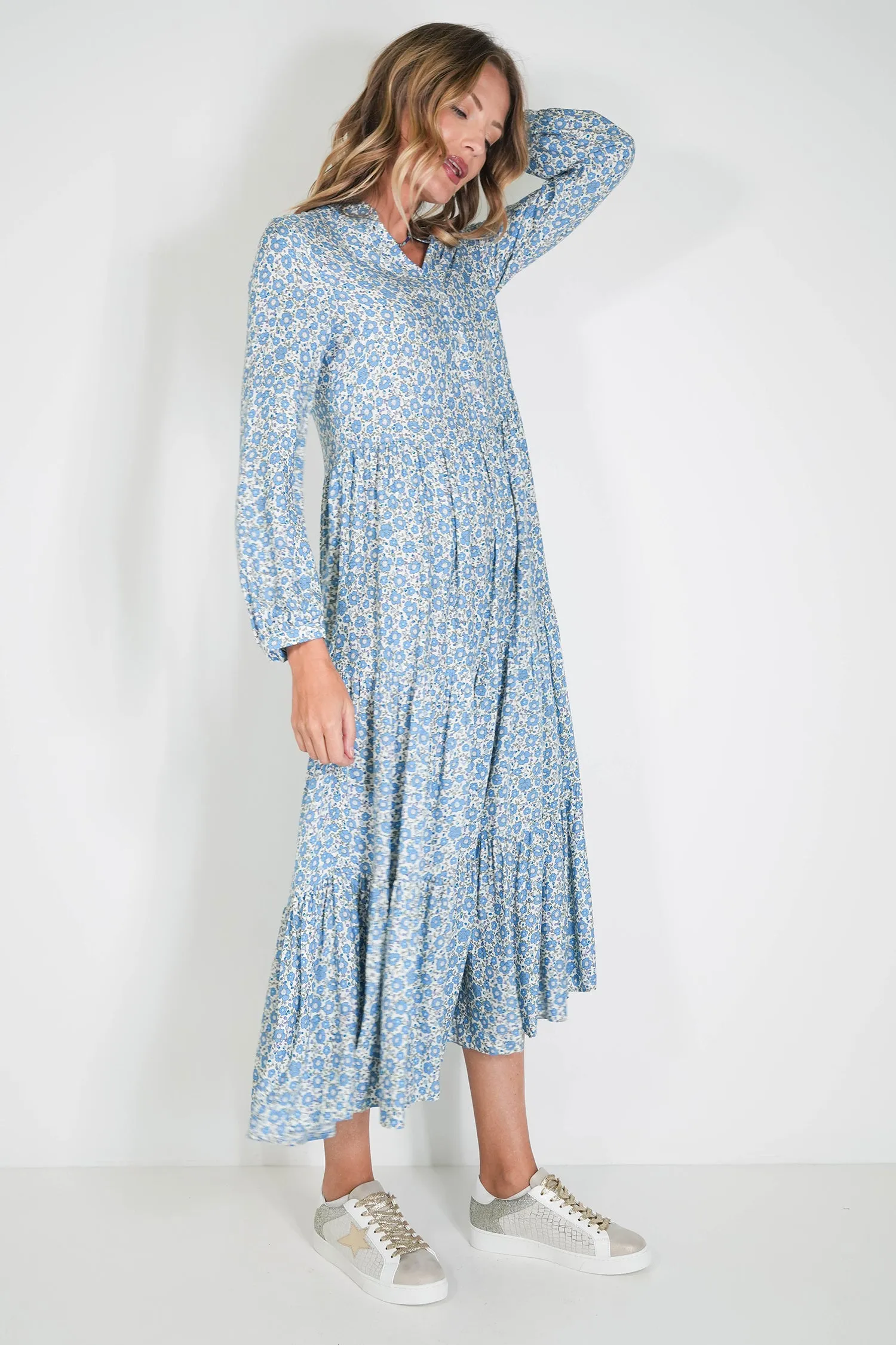 Blue Floral Annie Dress