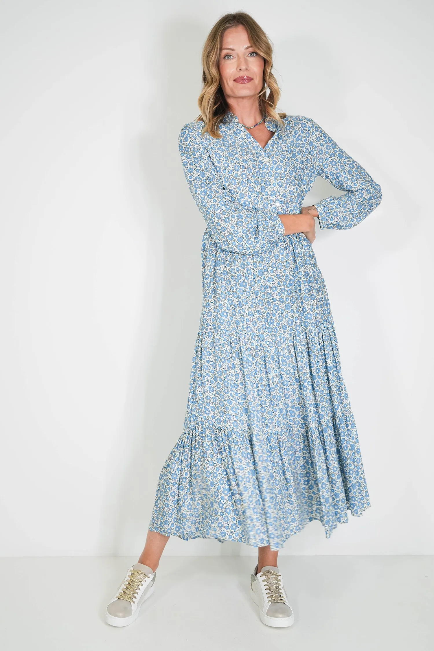 Blue Floral Annie Dress