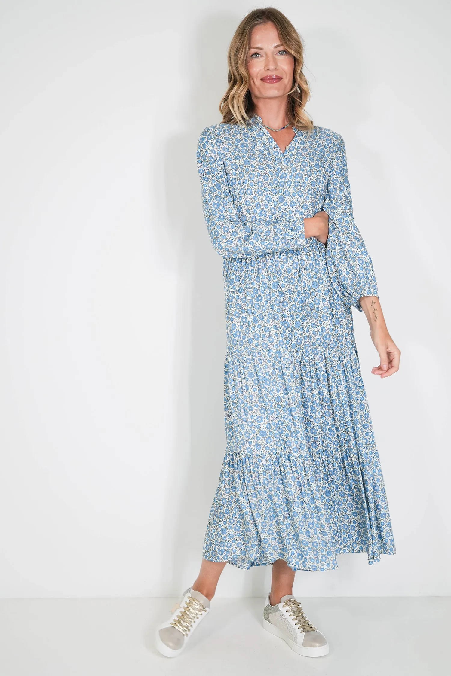 Blue Floral Annie Dress