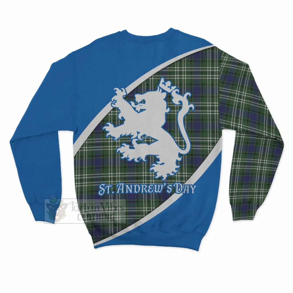 Blyth Family Crest Tartan Sweatshirt Celebrate Saint Andrew's Day in Style