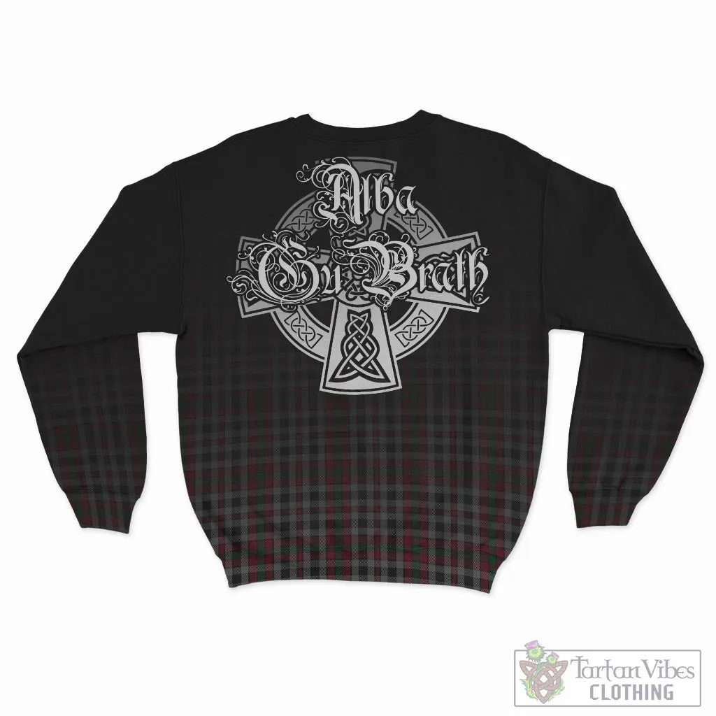 Borthwick Tartan Sweatshirt Featuring Alba Gu Brath Family Crest Celtic Inspired