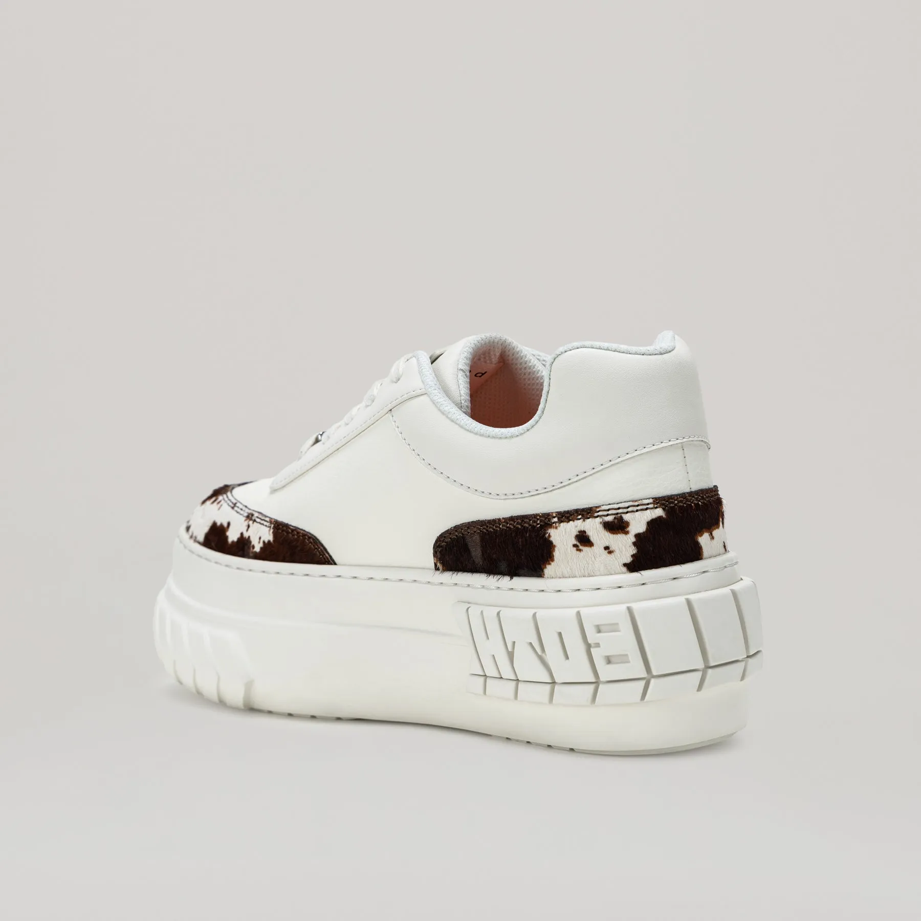 both - TYRES PLATFORM SNEAKER-WHT/BRN