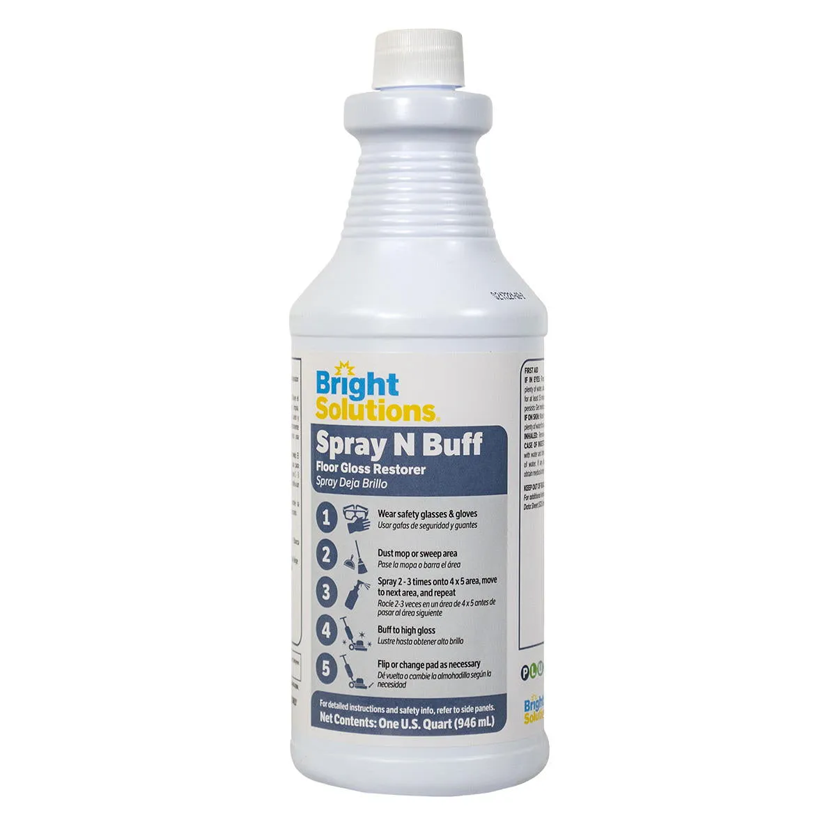 Bright Solutions® 'Spray N Buff' Floor Gloss Restorer (32 oz Spray Bottles) - Case of 12