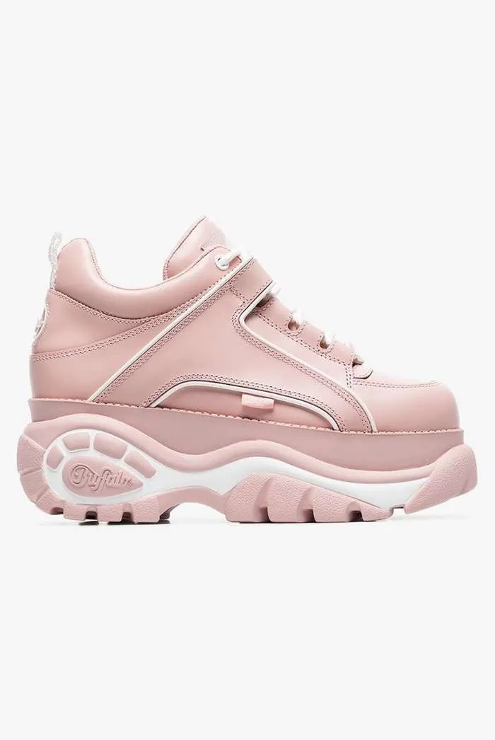 Buffalo London Baby Pink Platform Trainers