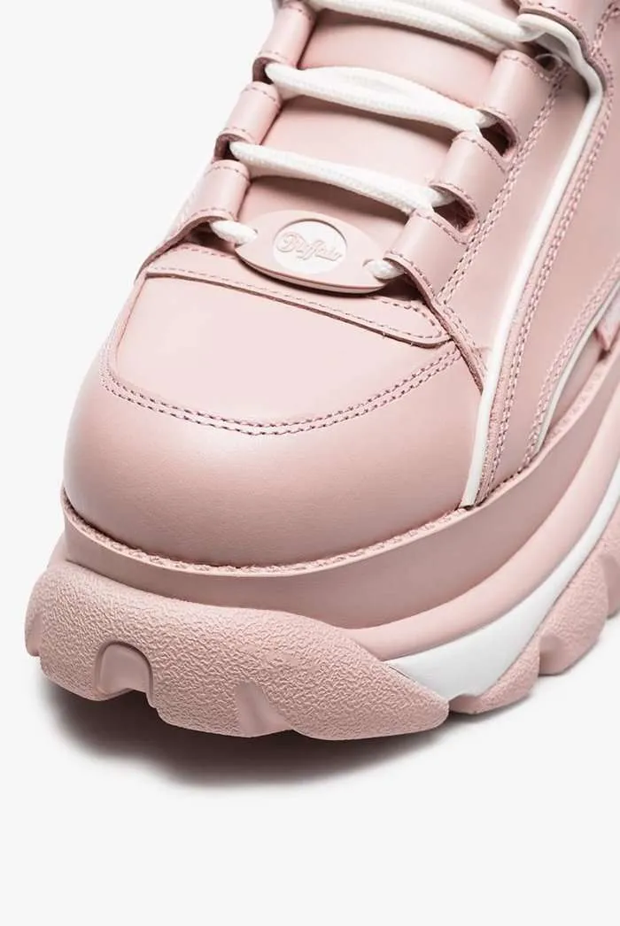 Buffalo London Baby Pink Platform Trainers