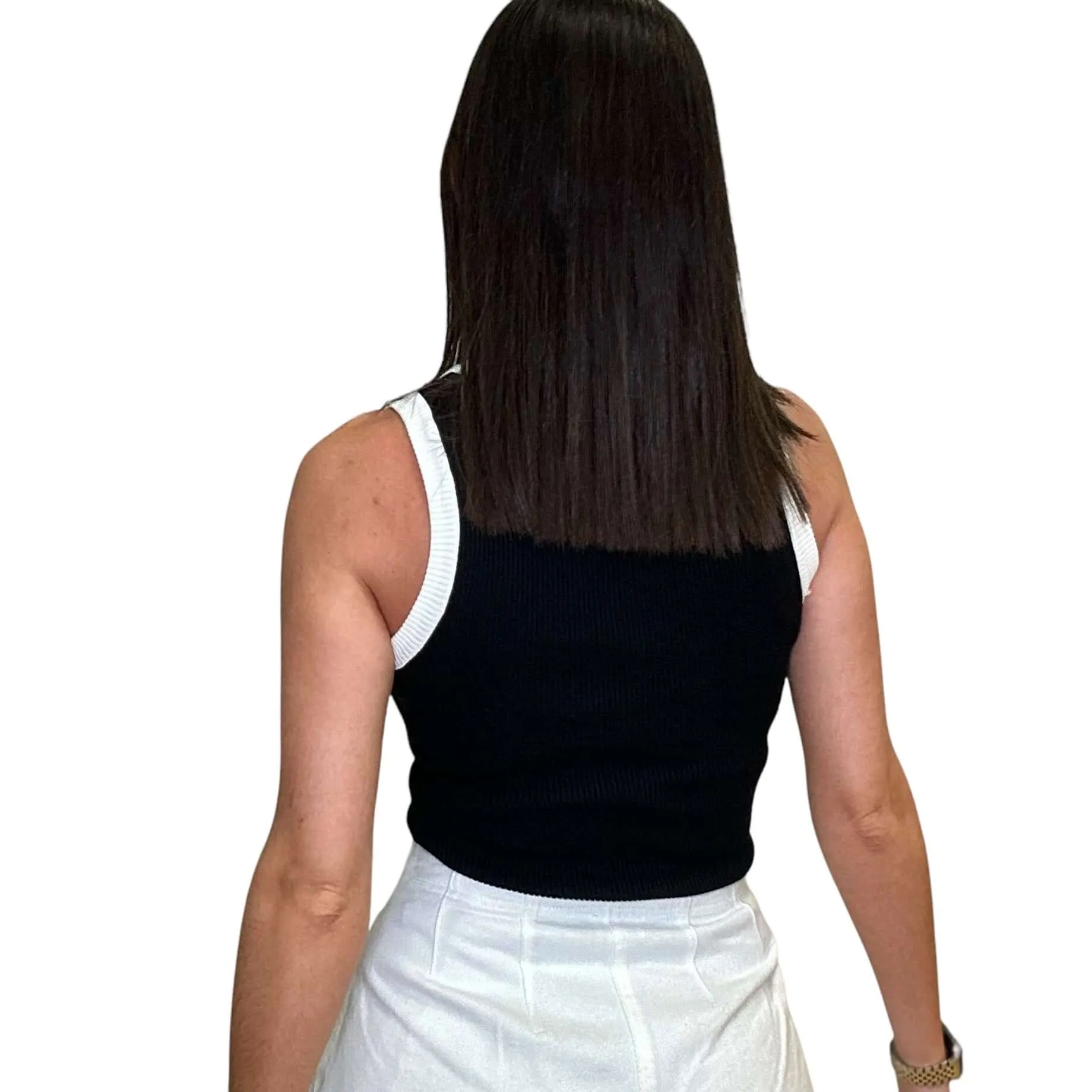 Contrast Trim Tank Top