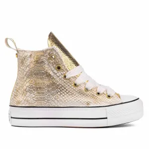 Converse All Star Platform - Pitone Oro