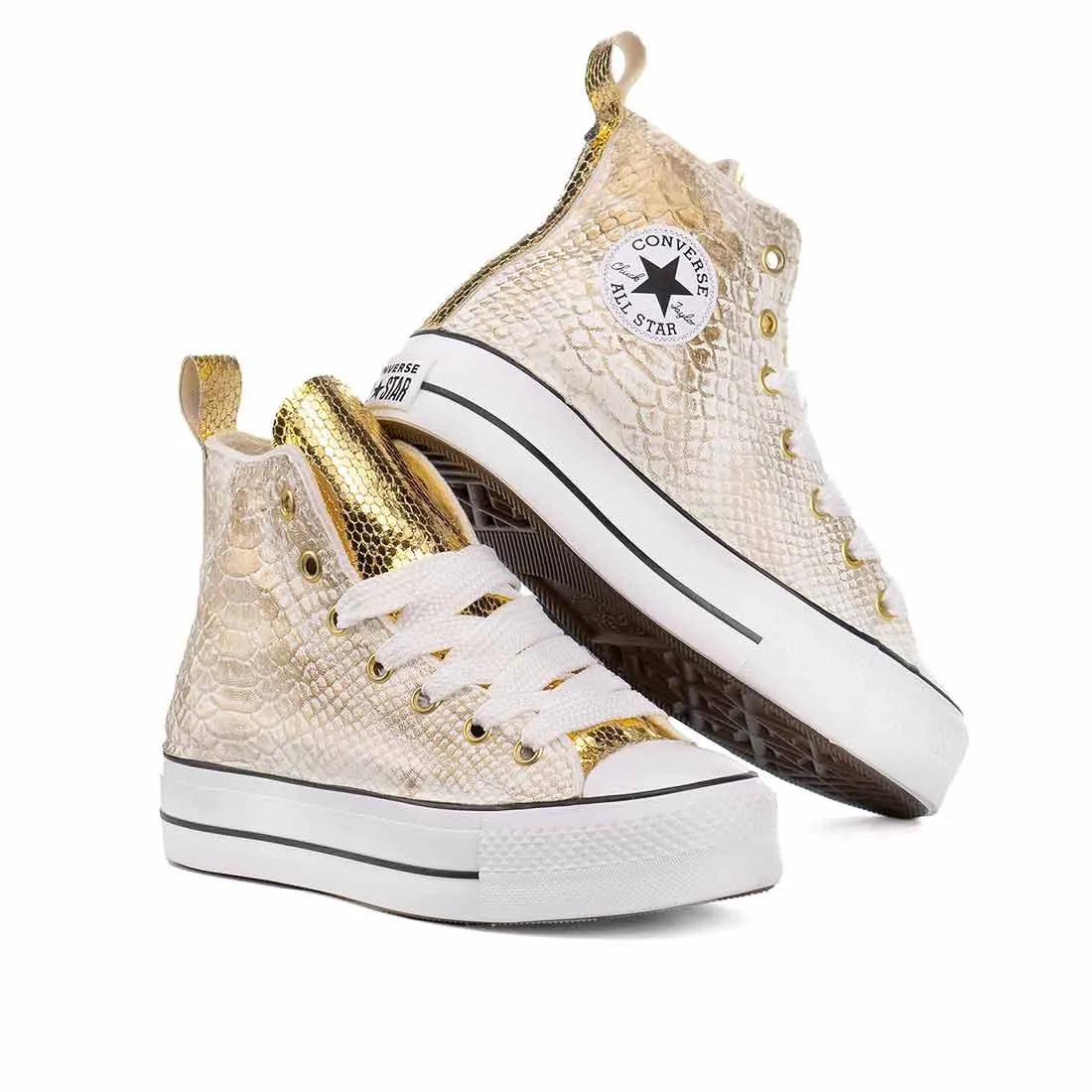 Converse All Star Platform - Pitone Oro