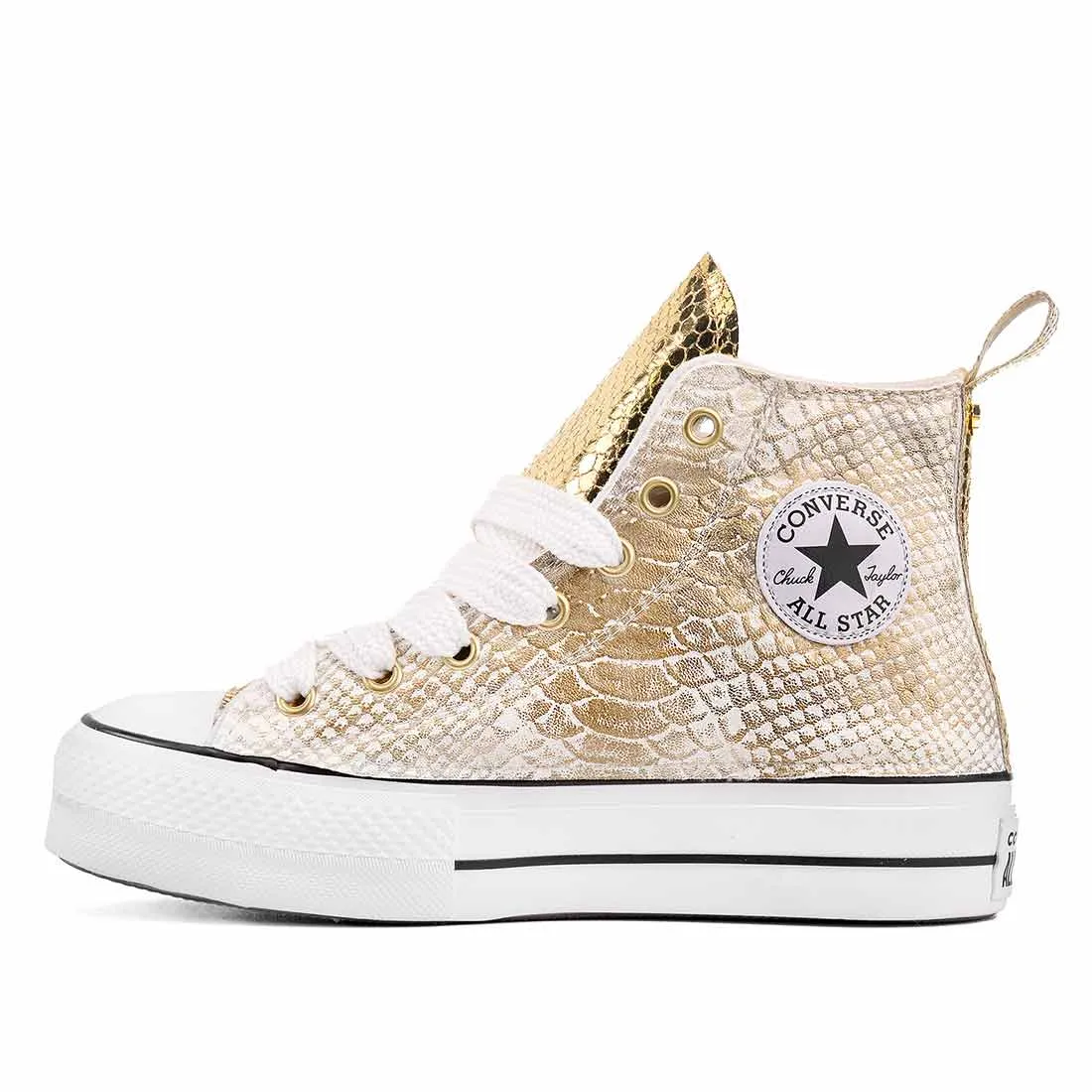 Converse All Star Platform - Pitone Oro