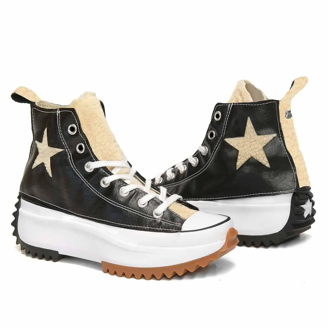 Converse Run Star Hike Alte in Pelle e Teddy