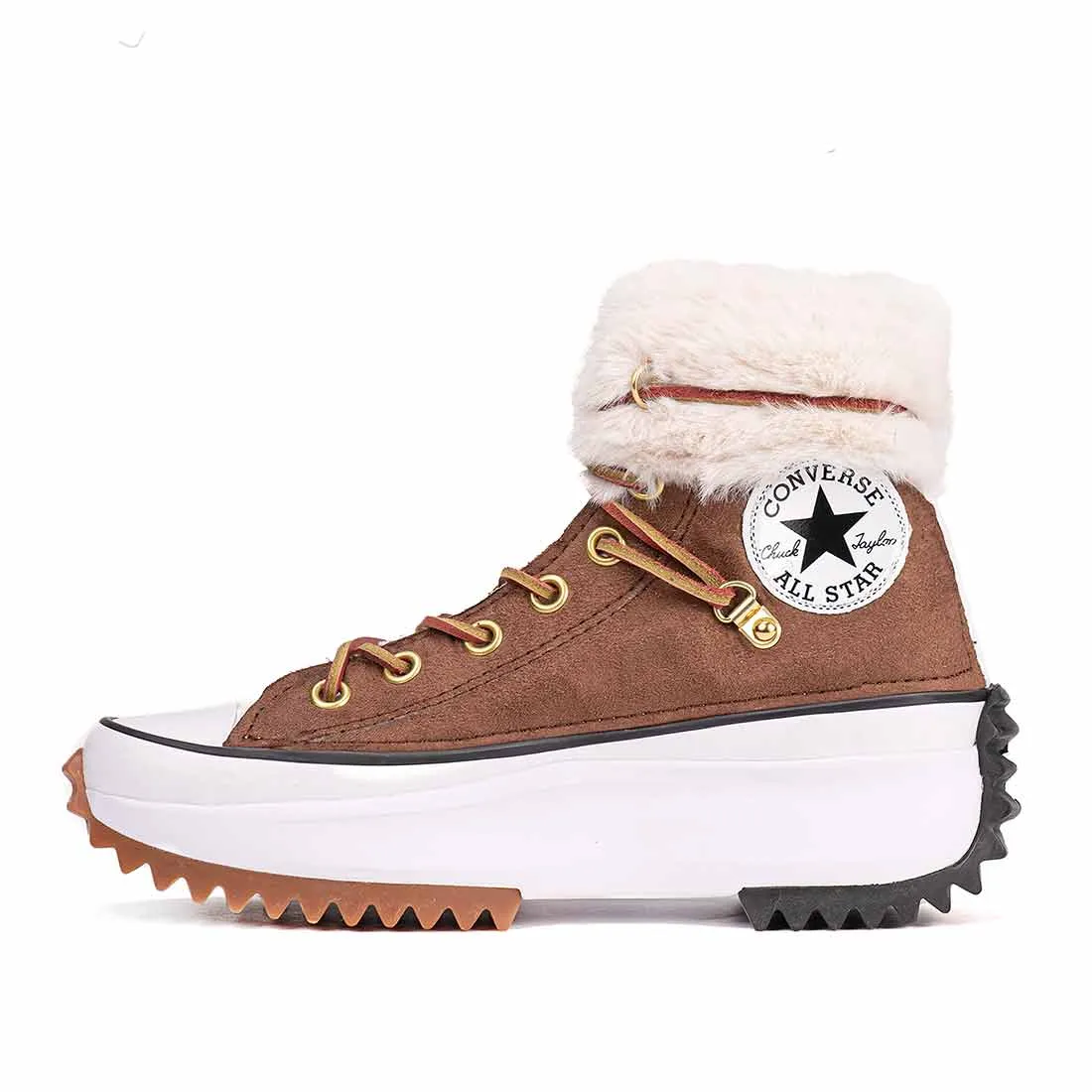 Converse Run Star Hike Alte - Scamosciato e Pelliccia bianca