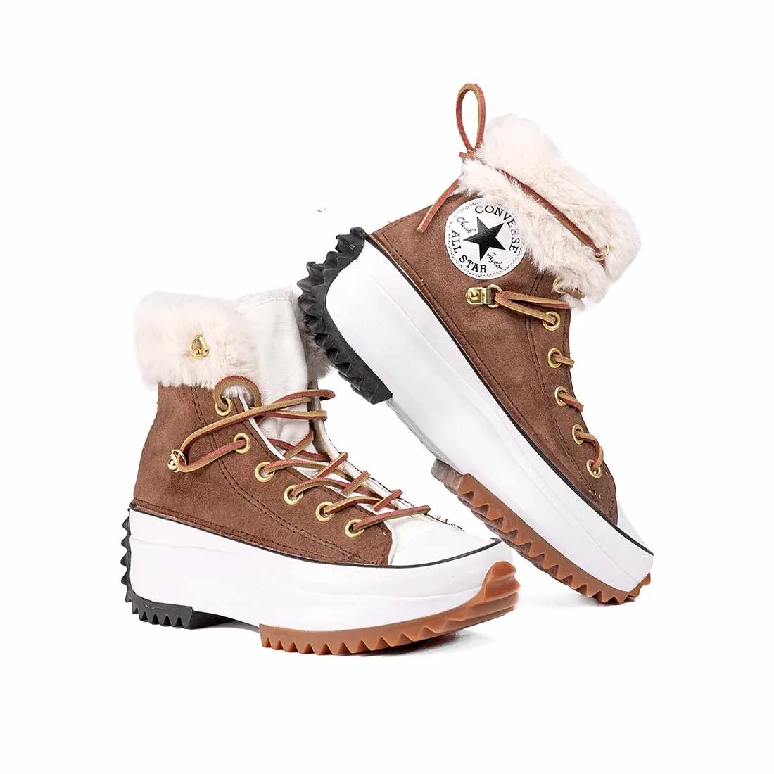 Converse Run Star Hike Alte - Scamosciato e Pelliccia bianca