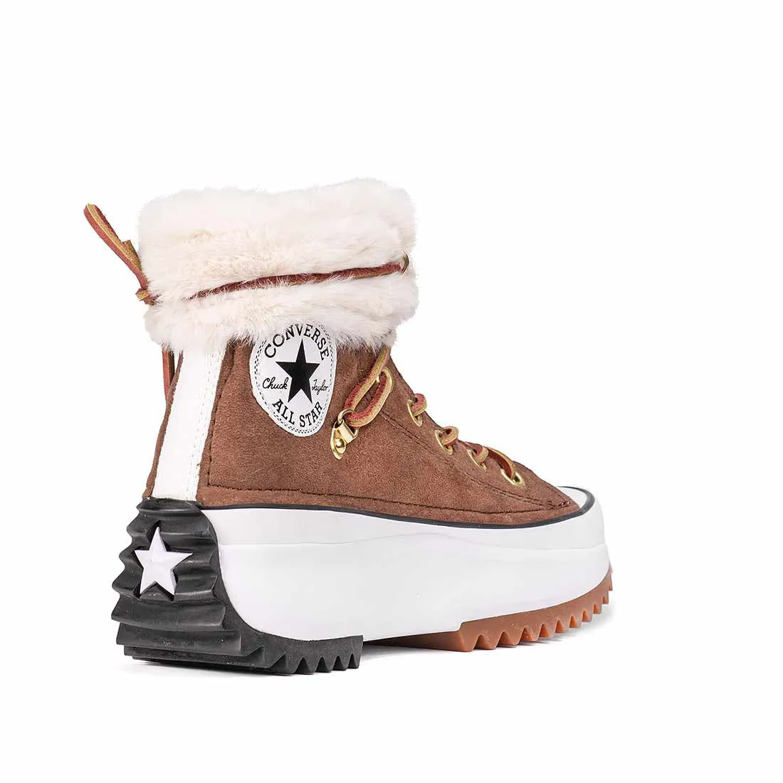 Converse Run Star Hike Alte - Scamosciato e Pelliccia bianca