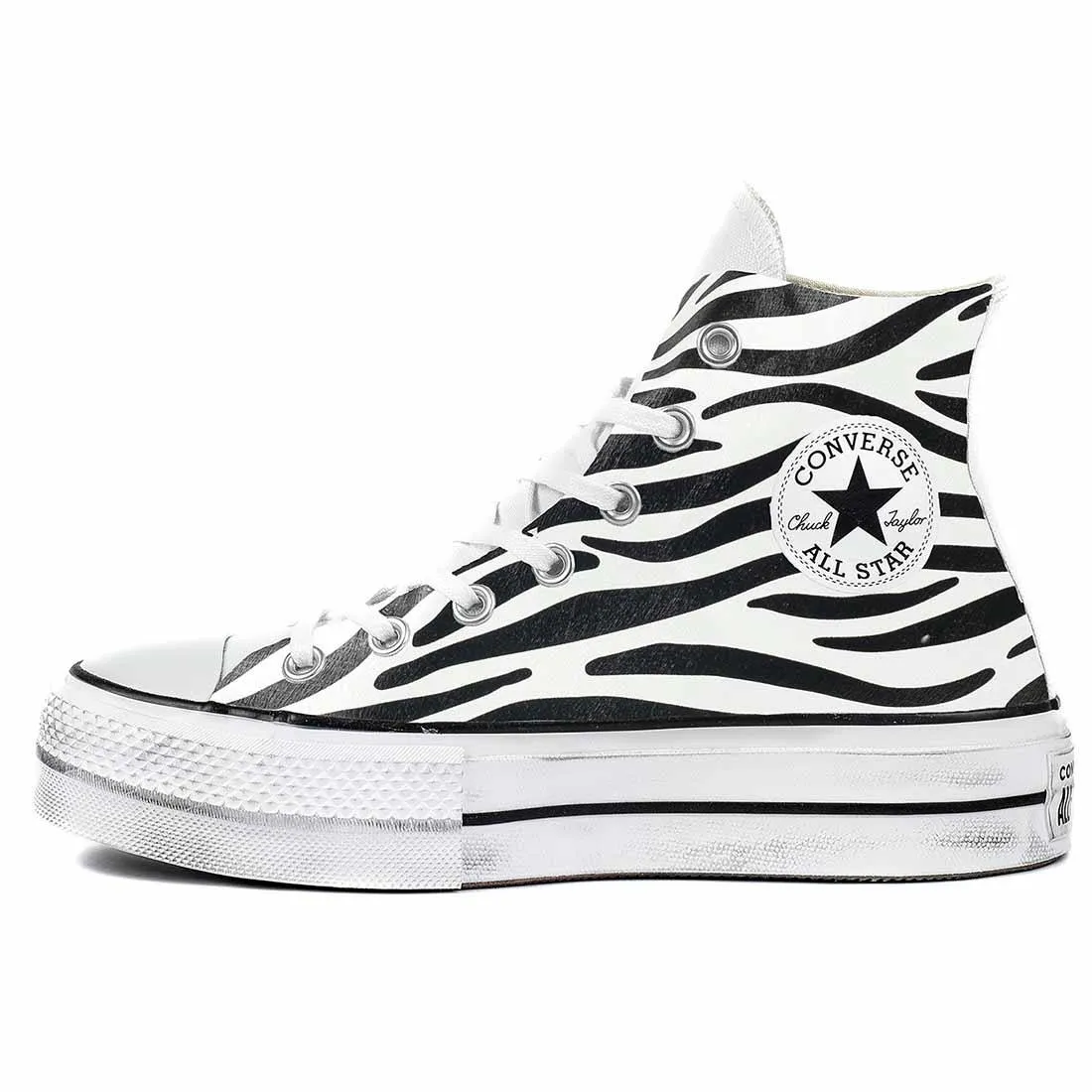 Converse Zebrate - All Star Alte con suola Platform