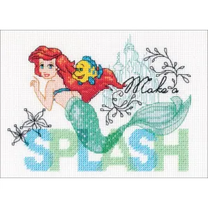 Counted Cross Stitch Kit 7in x 5in Make A Splash (14 Count)