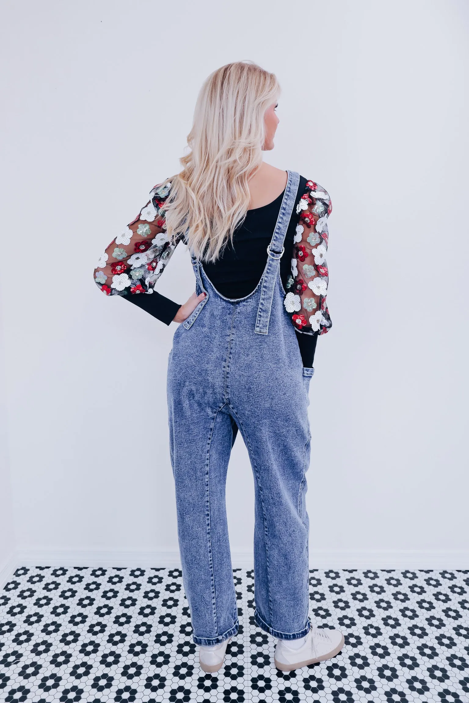 Dayna Denim Jumpsuit - Dark Wash