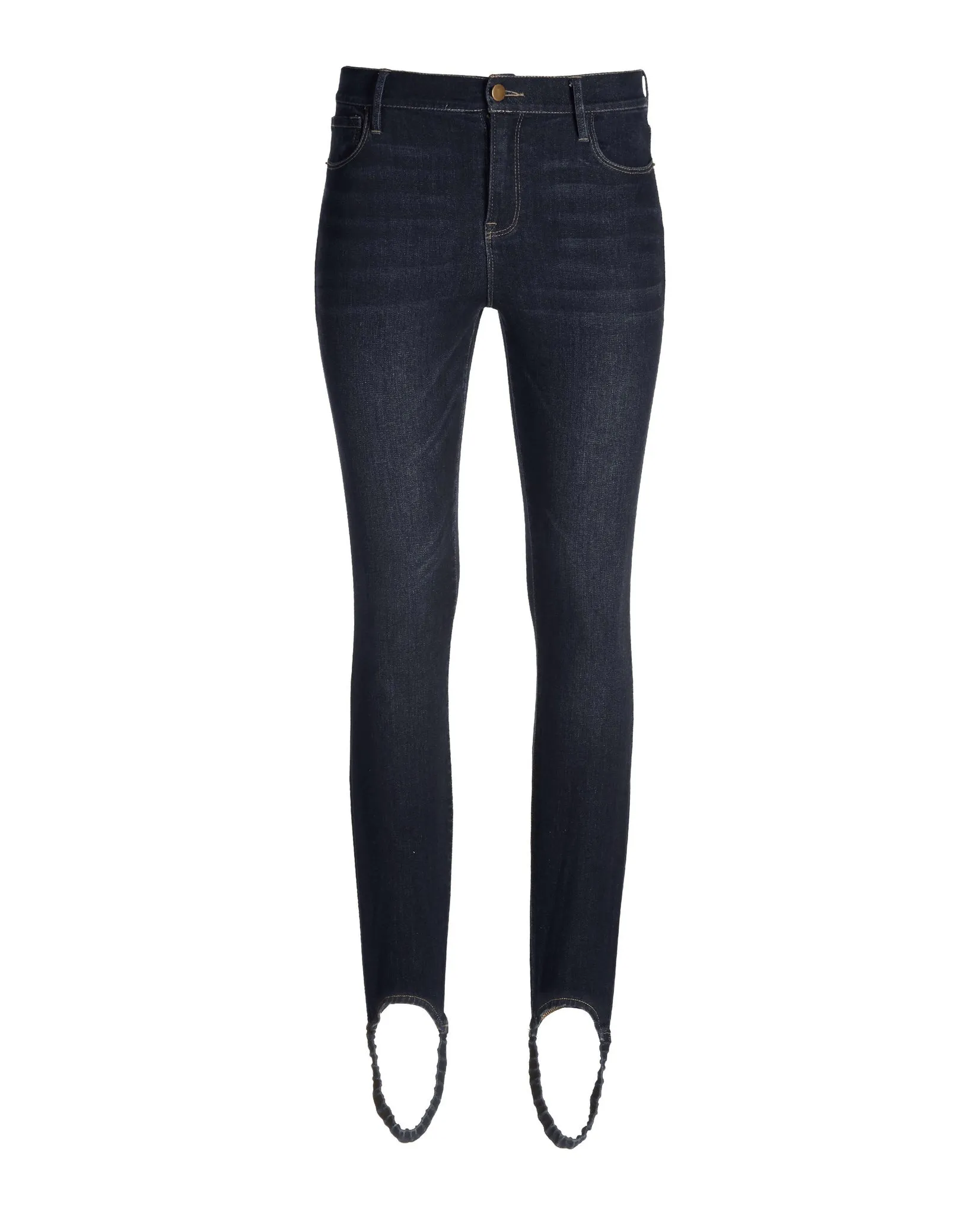 Denim Stirrup Legging Dark Wash