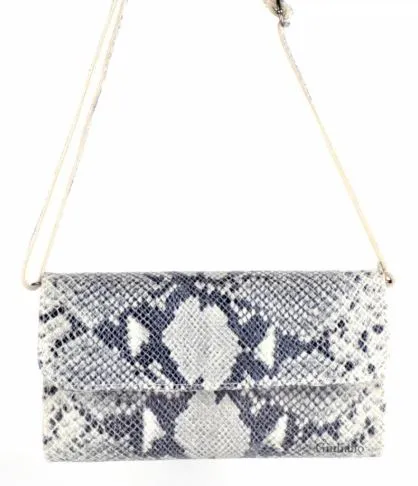 Detachable Strap Italian Leather Clutch Purse
