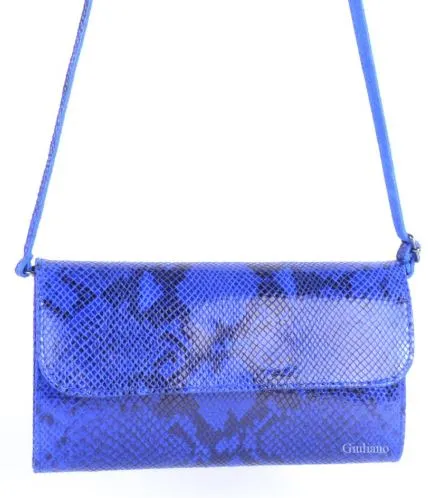 Detachable Strap Italian Leather Clutch Purse